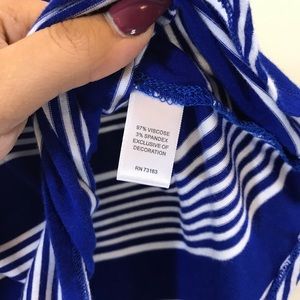 Cable & Gauge Tops - Cable & Gauge Striped Peplum Tank - #1225 Cable & Gauge Tops - Cable & Gauge Striped Peplum Tank - #1225